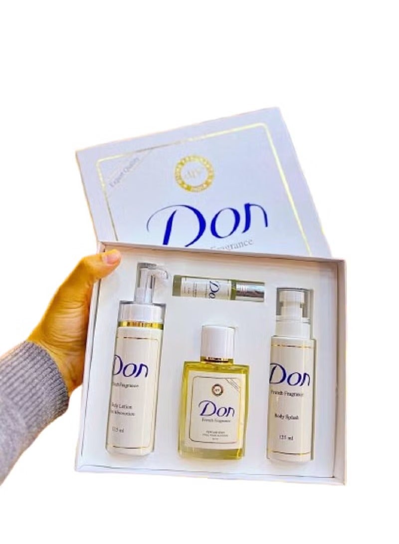 دون مجموعه عطر منعش بتركيبة تدوم طويلاً–مكون 4 قطع - Image 1