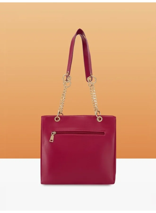 CAPRESE 25 ABENA TOTE SMALL MAROON for Women | Best Price UAE