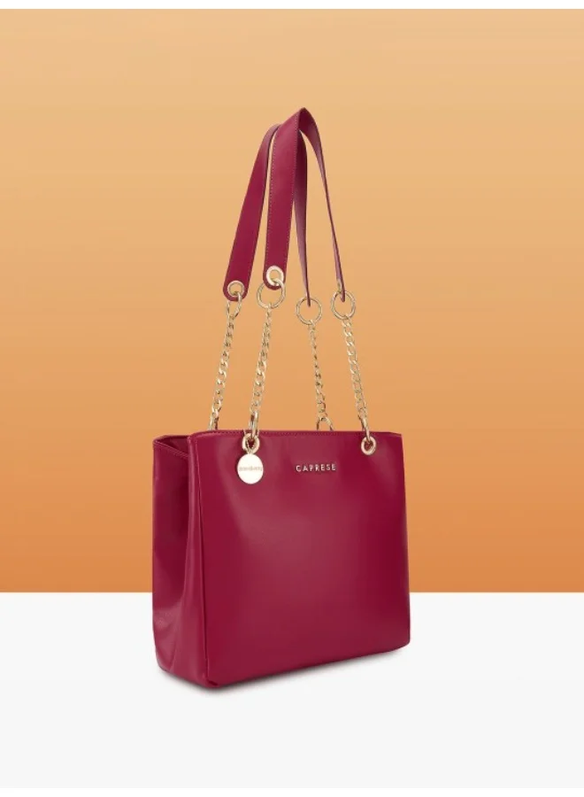 CAPRESE ABENA TOTE SMALL MAROON