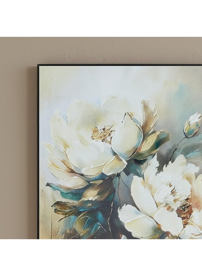 Home Box عمل فني مؤطر من الفاوانيا - 50x70 سم - Image 2