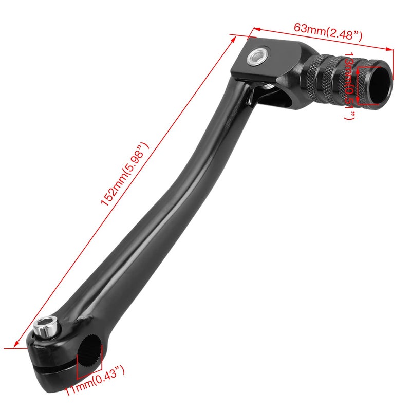 Grehua Folding Gear Shifter Shift Lever For Ssr110 Ssr125 Taotao110 Db10 Db14 Ata Sdg107 Ttr50 Baja Dr49 Apollo Roketa Pitster Pro Sunl Coolster Lifan Kuzuma Chinese Brand Motorcycle Dirt Pit Bike - Image 3
