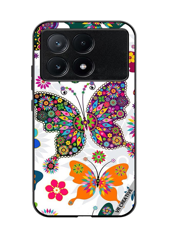 VR CREATIVE Protective Case Cover For Xiaomi Poco X6 Pro Butterflies Design Multicolour - Image 1