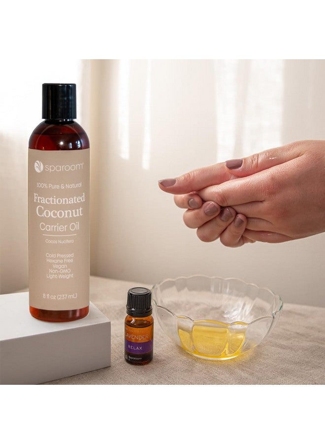 SpaRoom 100% Pure And Natural Carrier Oil Hair And Skin Moisturizer Aromatherapy And Massage Oil Base For Essential Oils 8 Ounces Fractionated Coconut Oil - Image 3