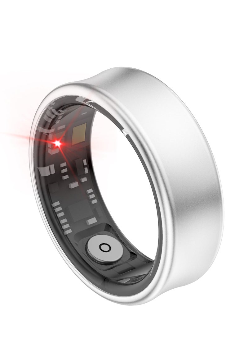 general Smart Ring SR05 for Heart Rate BlodOxygen Sleep Monitoring all Weather Motion Calculation 24-hour Health Monitoring Protect Your Health Sub-Silver No.17 - Image 2