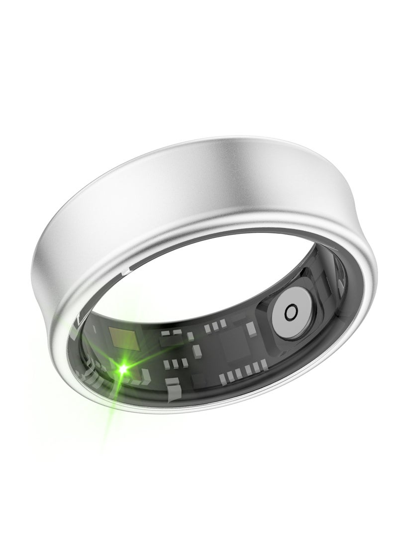 general Smart Ring SR05 for Heart Rate BlodOxygen Sleep Monitoring all Weather Motion Calculation 24-hour Health Monitoring Protect Your Health Sub-Silver No.17 - Image 3