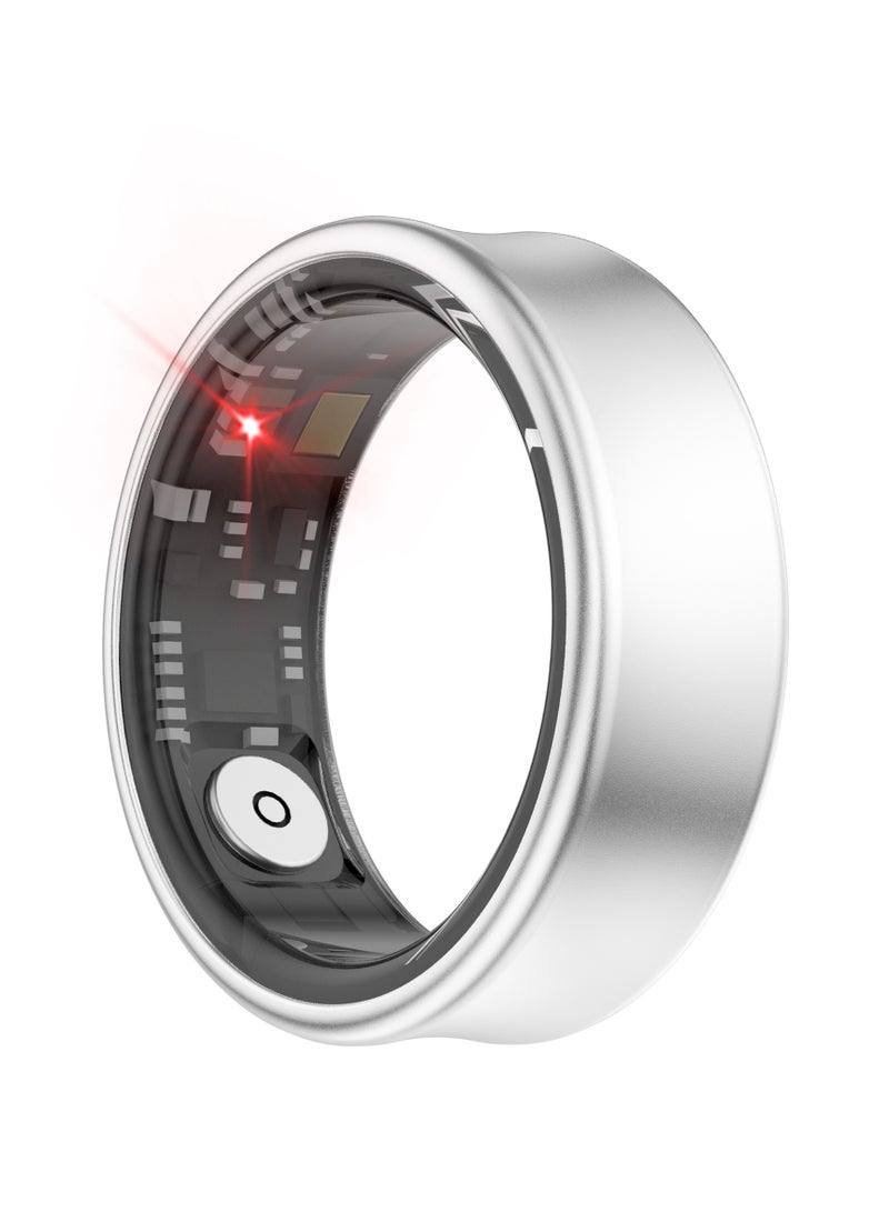 general Smart Ring SR05 for Heart Rate BlodOxygen Sleep Monitoring all Weather Motion Calculation 24-hour Health Monitoring Protect Your Health Sub-Silver No.17 - Image 4