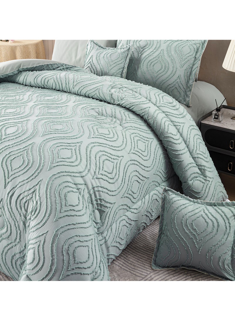 Hi homey Comforter Set- Bed in a Bag 8 Pieces set All Season Bedding Sets with Comforter & Luxurious Microfiber Fabric comforter set  - Image 4