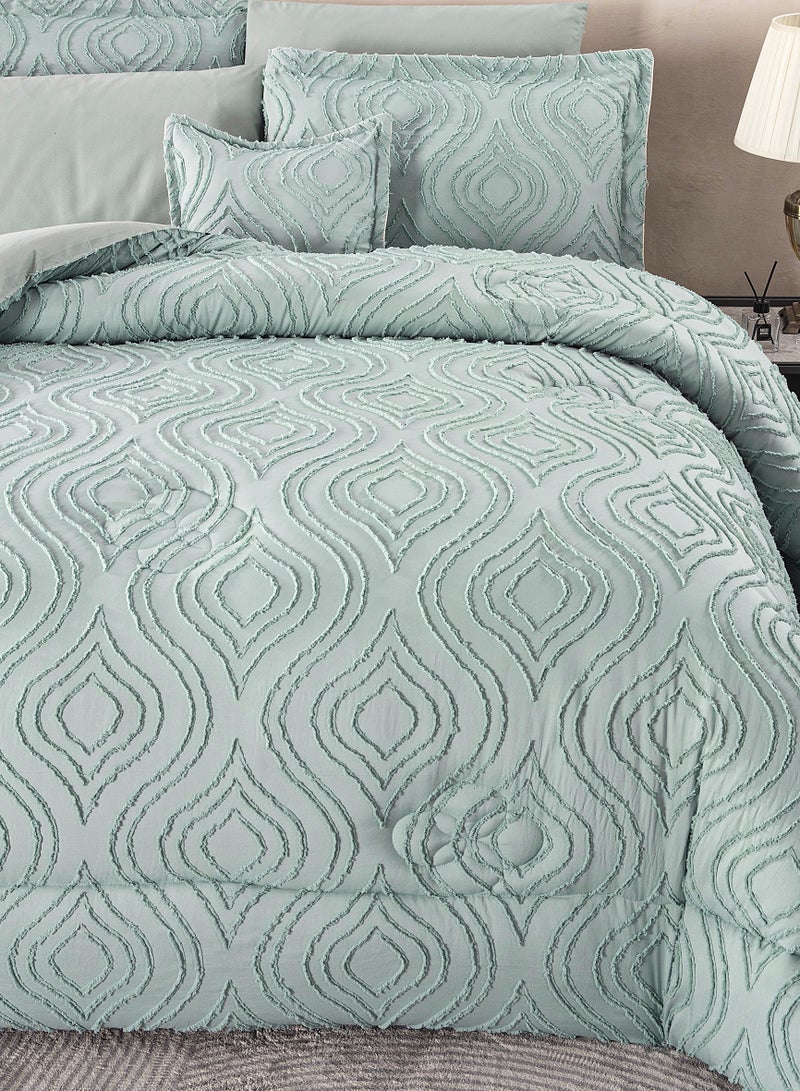Hi homey Comforter Set- Bed in a Bag 8 Pieces set All Season Bedding Sets with Comforter & Luxurious Microfiber Fabric comforter set  - Image 2