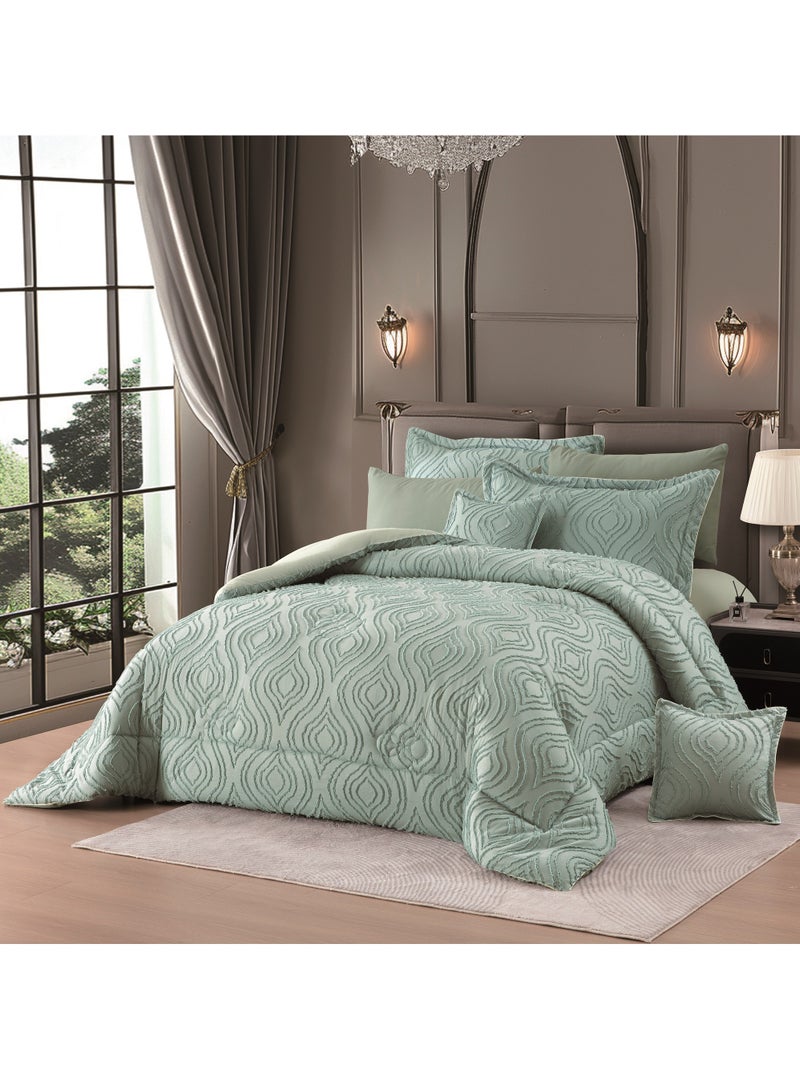 Hi homey Comforter Set- Bed in a Bag 8 Pieces set All Season Bedding Sets with Comforter & Luxurious Microfiber Fabric comforter set  - Image 1