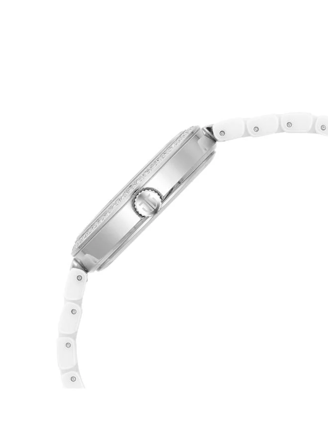 TITAN Women Analog Display Watch With White Ceramic Strap - 95215KC01