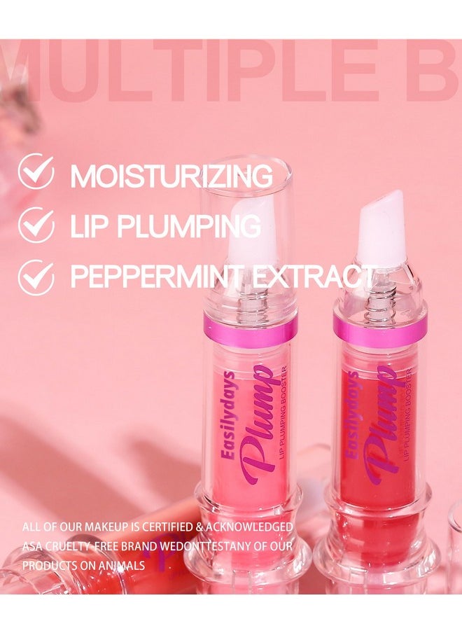 Easilydays - Easilydays Lifter Gloss, Spicy Lip Plumping Booster Lip Gloss Glossy Lipstick, Hydrating, Volumizes, High-Shine, Fuller Lip Plumper Lip Mirror Lip Glaze, Plump&Pout Lip Plumper for Women Girls (#01) - Image 1
