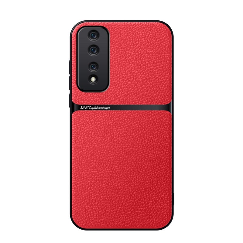 HuHa Protective Cover For Honor 80 GT Litchi Leather Magnetic Full Coverage Shockproof Phone Case(Red) - Image 1