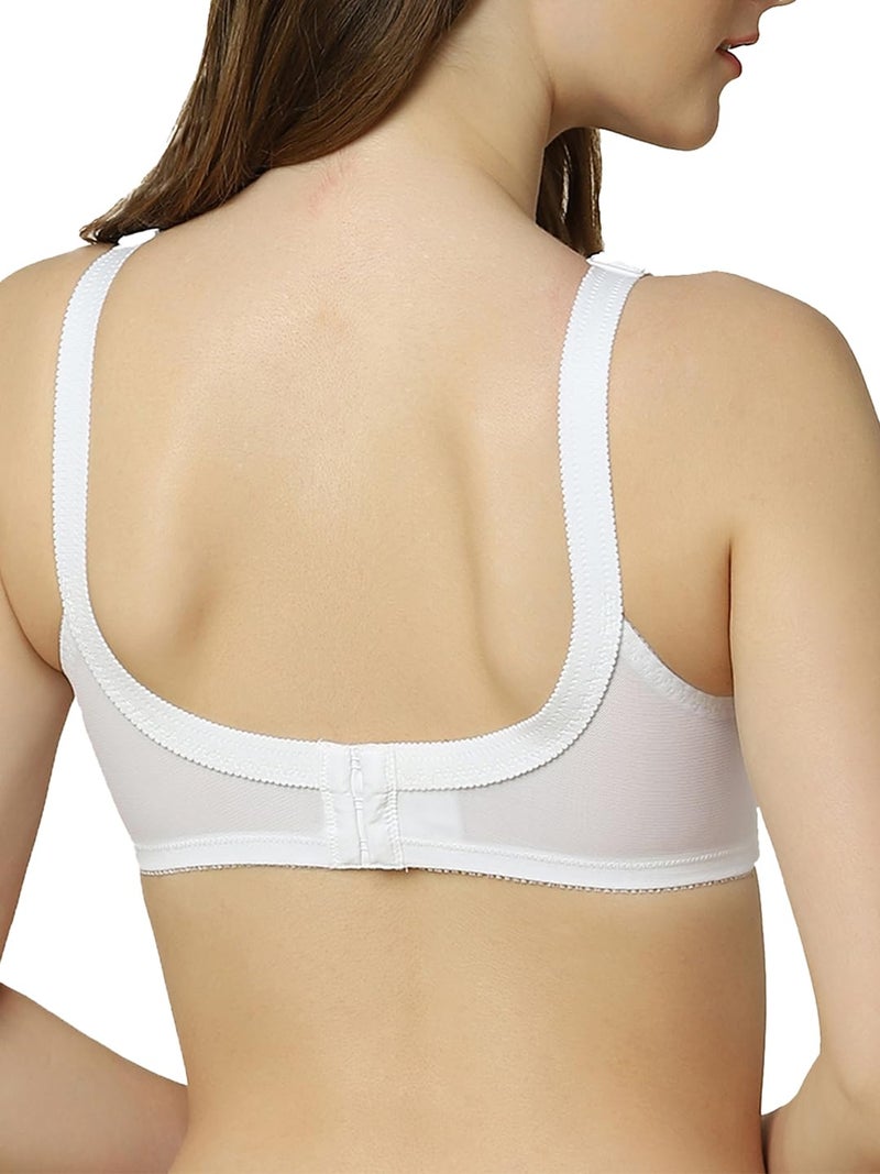 Triumph International Women's Non Padded | Wireless | Doreen 44E White | Full-Coverage Big Cup Bra | Pack of 1 - Image 4