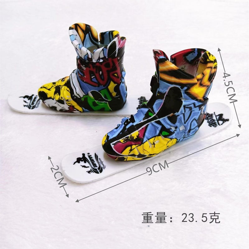 Finger Shoes Are A Fun Snow Toy, Snow Clips, Alloy Finger Skates, Youth Fingertip Skiing - Image 1