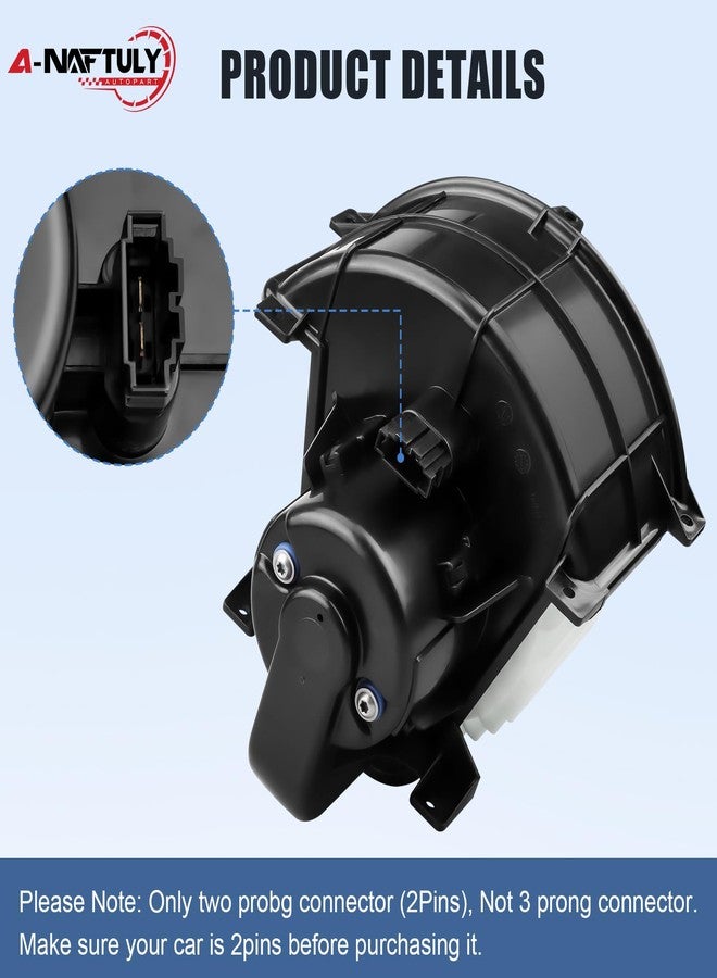 A-NAFTULY Blower Motor Fits for Audi Q7 2007 2008 2009 2010 2011 2012 2013 2014 2015, Volkswagen VW Touareg 04-10, HVAC AC Heater Blower Motor Fan Replacement, 7L0-820-021-Q, 700262 - Image 2