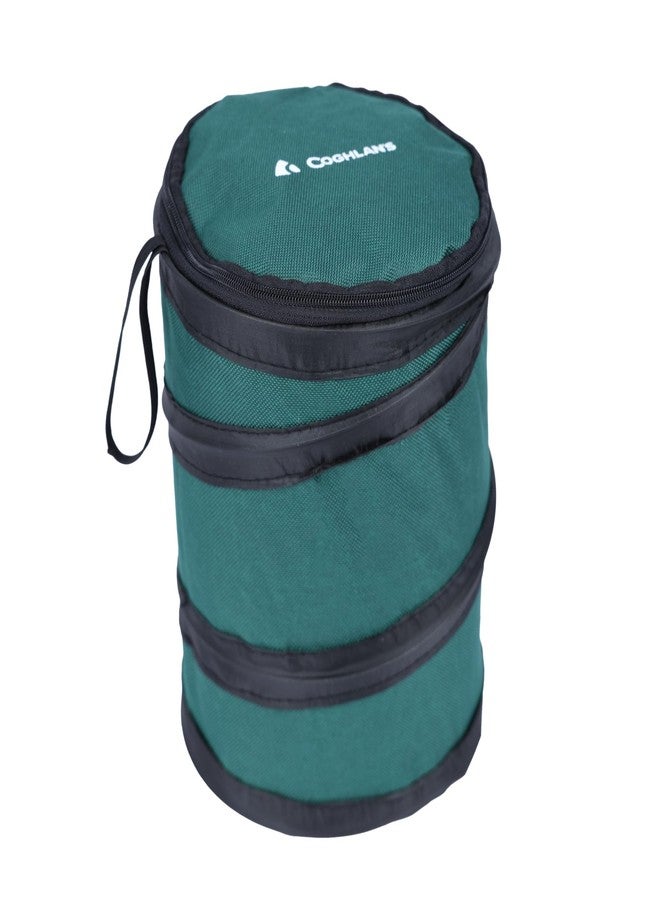 Coghlan's Pop-Up Mini Bin, Collapsible Storage, 600D Nylon, Green - Image 1