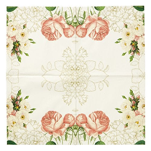 Talking Tables Vintage Floral Napkins | Great For Bridal Shower, Baby Shower, Tea Party, Wedding and Anniversary | Paper, 20 Pack - Image 2