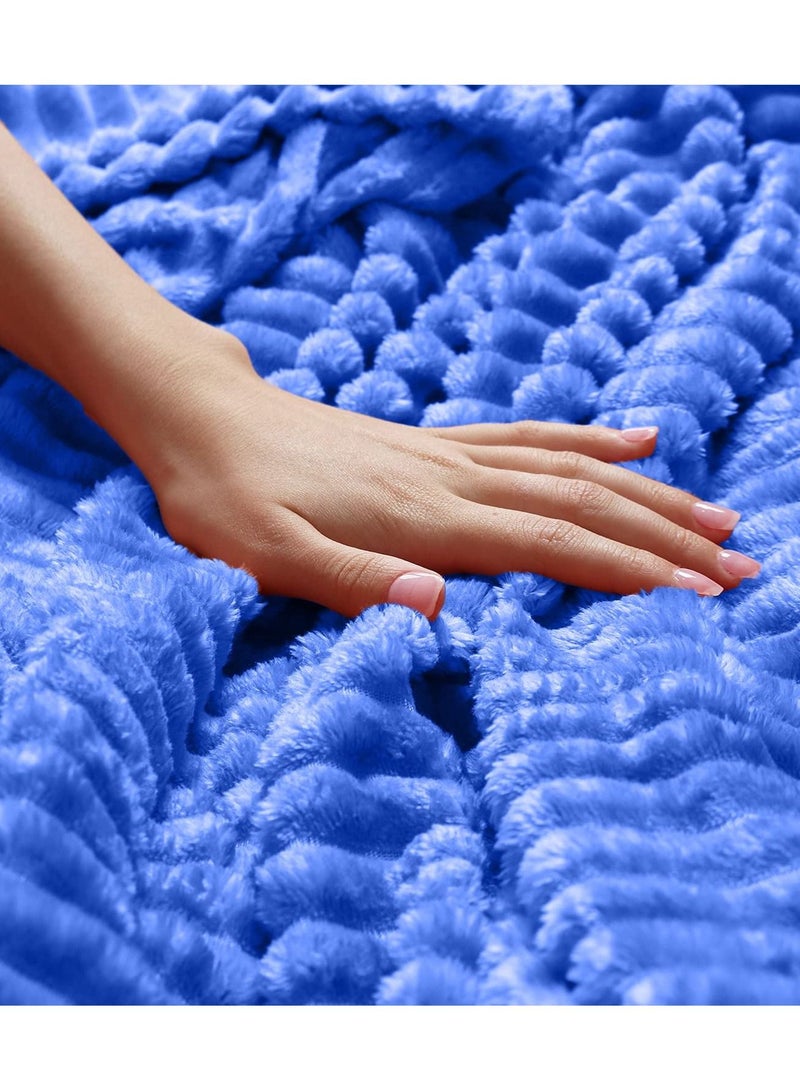 بيير دونا بطانيات من الصوف الفاخر خفيفة الوزن ومضادة للكهرباء الساكنة وبطانية حرارية مثالية للأريكة بطانية مريحة لغرفة المعيشة والسرير والأريكة 200 سم في 150 سم - Image 4