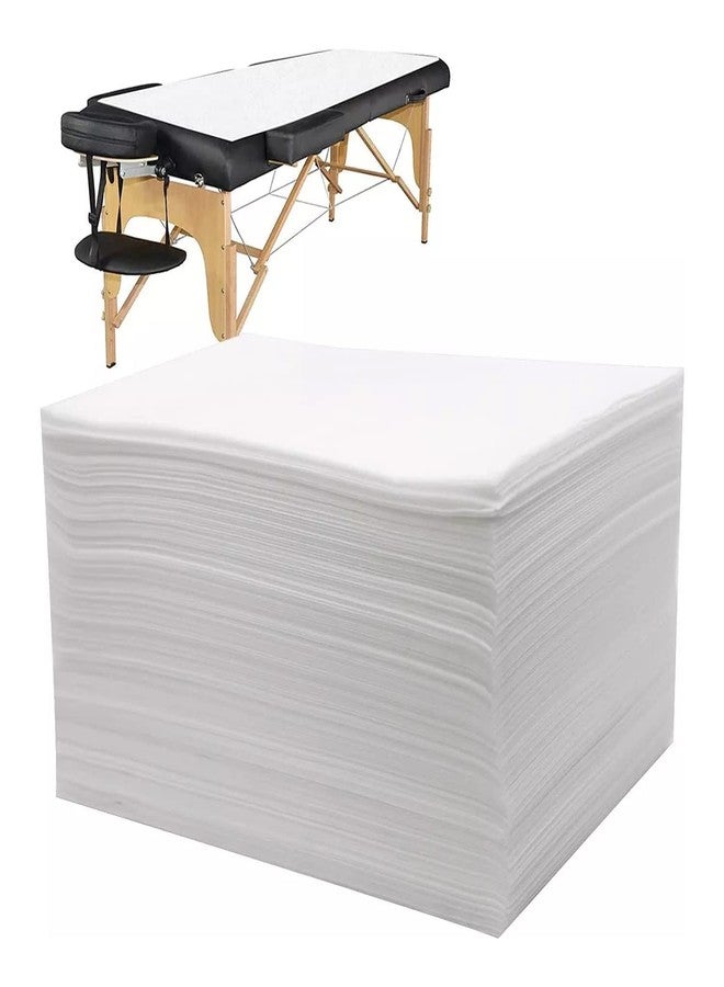 Cuff- Shield Disposable bedsheet for Salon, spa, Parlor, Massage Table, Travel, Hotels (White, 31x72inch, 20 pcs, nonwoven Fabric) - Image 1