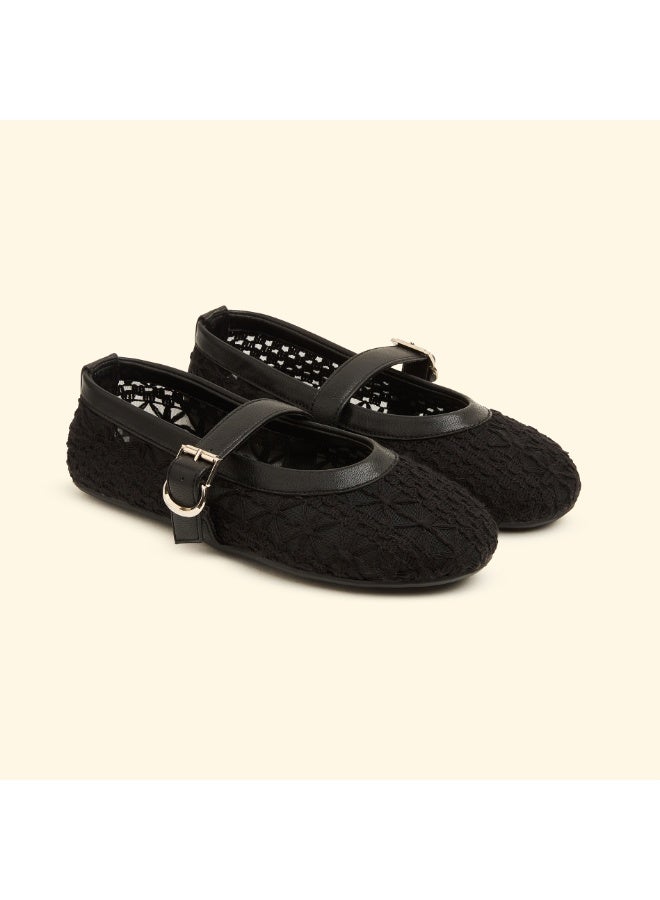 BOU lace-crochet-mary-jane-black - Image 2
