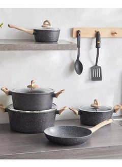 Home Box Nevada 11-Piece Forged Non-Stick Cookware Set  - Image 2