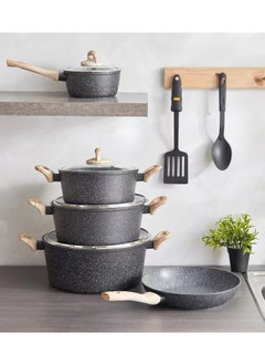Home Box Nevada 11-Piece Forged Non-Stick Cookware Set  - Image 3