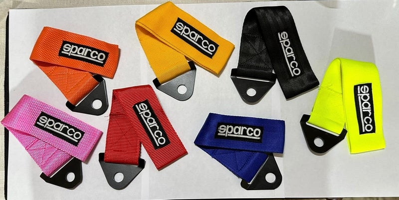 AUTO MT SPARCO CAR Truck Tow Belt Strap Universal Front Rear Tow Strap Tow Hook Towing Belt (Nylon, 1000 kg Pull Capacity) (NEON-SPARCO Tow Belt) - Image 3