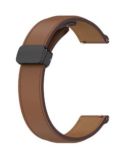 Genuine Cow Leather Watch Strap 22mm Folding Buckle Wristband For Fossil Gen 5 Julianna / Gen 5 Garrett Brown