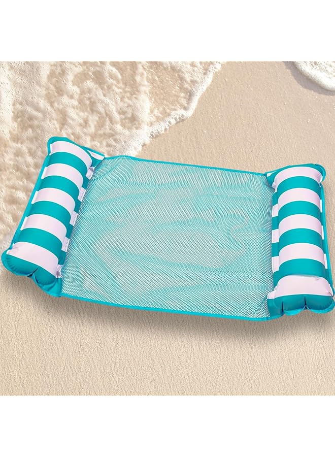 F.A.M.S 4 In 1 Swimming Pool Hammock Float Versatile Pool Lounger Exercise Saddle & Inflatable Pillow Lightweight Durable & Portable For Ultimate Relaxation - Image 1