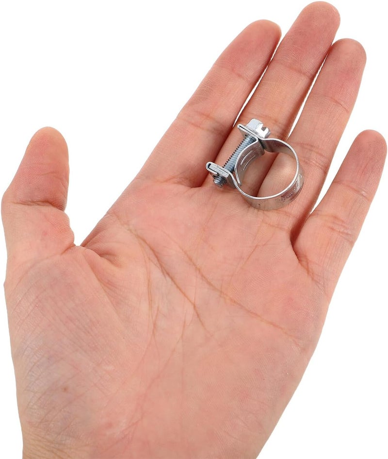 50pcs Galvanized Double Ear Hose Clamp Set with 5 Sizes, Heavy Duty Tube Fasteners for Industrial, Automotive, and Outdoor Pipe Applications - Image 4