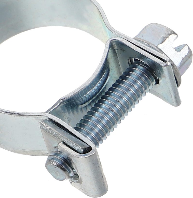 50pcs Galvanized Double Ear Hose Clamp Set with 5 Sizes, Heavy Duty Tube Fasteners for Industrial, Automotive, and Outdoor Pipe Applications - Image 3
