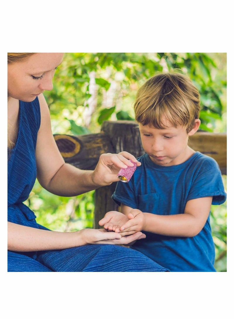 SYOSI 3 Pieces Crystal Diamond Keychain Ear Stud Box Waterproof Earrings Small Jewelry Case Outdoors Container Colorful Fish Hook Keyring - Image 4