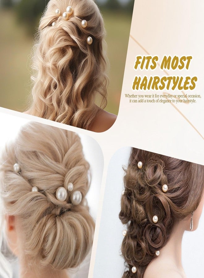 Quacc 18 PCS Pearl Hair Pins Pearl Wedding Pin U-Shaped Hair Clips Set Accessories for Brides Bridesmaids (Silver) - Image 4