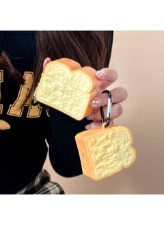 Fashion Toast Bread Shape Protective Case Cover for Apple AirPods Pro for Men Women