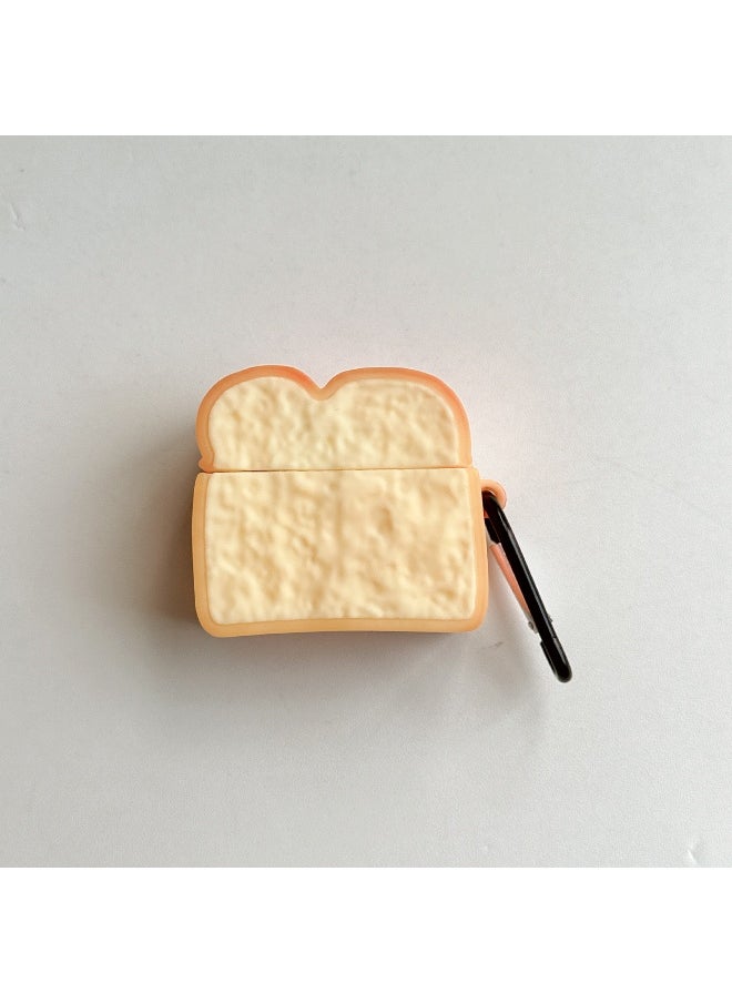 Generic - Fashion Toast Bread Shape Protective Case Cover for Apple AirPods Pro for Men Women - Image 1