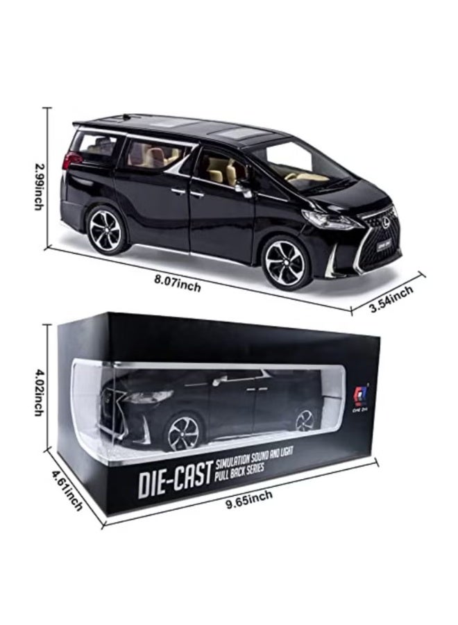 Diecast Metal Model Toy Car-1:24 Scale Model Car with Sound and Light, Model Car with Sound and Light for Age 3 Year - Image 2