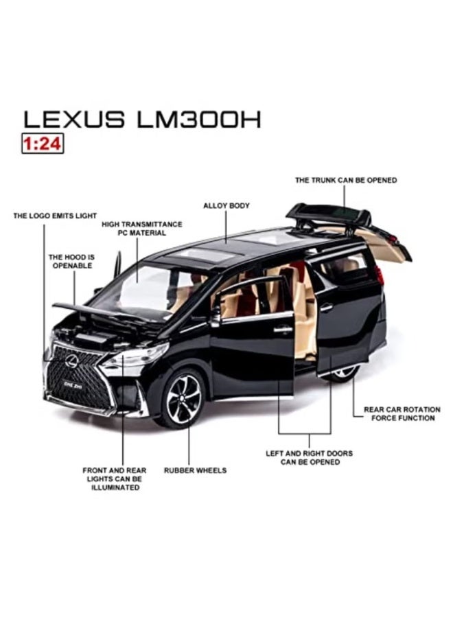 Diecast Metal Model Toy Car-1:24 Scale Model Car with Sound and Light, Model Car with Sound and Light for Age 3 Year - Image 4