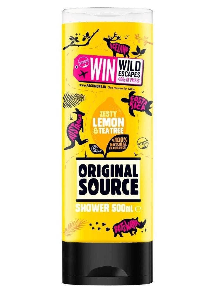 Original Source ZESTY LEMON & TEA TREE SHOWER GEL 500mL - Image 2