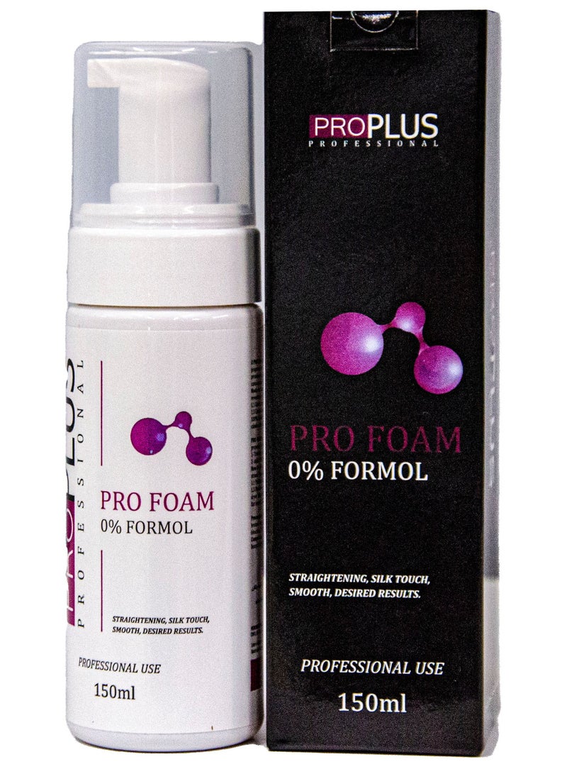 Pro Plus Professional Pro Foam to Smoothen and Treat Hair Formalin Free 150 ml  - Image 2