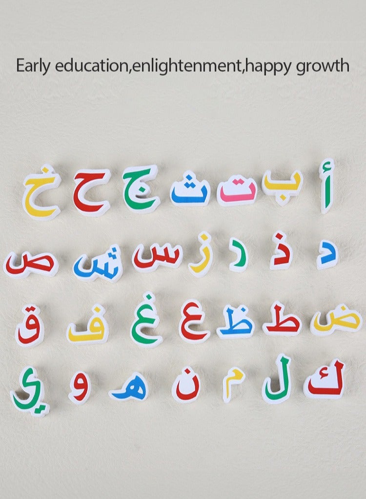 Manhua Arabic alphabet board children's puzzle toy cognitive puzzle wooden puzzle board - Image 3