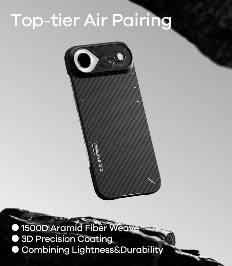 Aulumu A17 Aramid Fiber iPhone Air Case | 1500D Ultra Slim Woven | CoolHyper Real Cooling | Compatible with MagSafe - Image 4