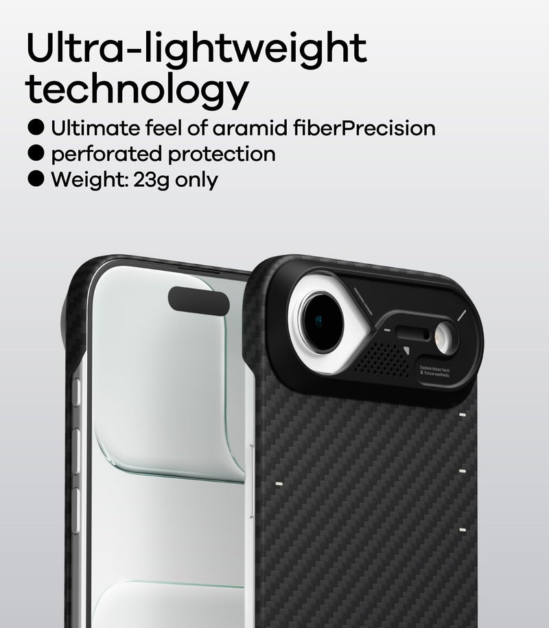 Aulumu A17 Aramid Fiber iPhone Air Case | 1500D Ultra Slim Woven | CoolHyper Real Cooling | Compatible with MagSafe - Image 5