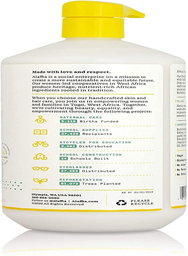 Alaffia EveryDay Shea Conditioner, Moisturizes, Restores and Protects. Made with Fair Trade Shea Butter, Cruelty Free, No Parabens, Vegan, Vanilla Mint 32 Fl Oz - Image 2