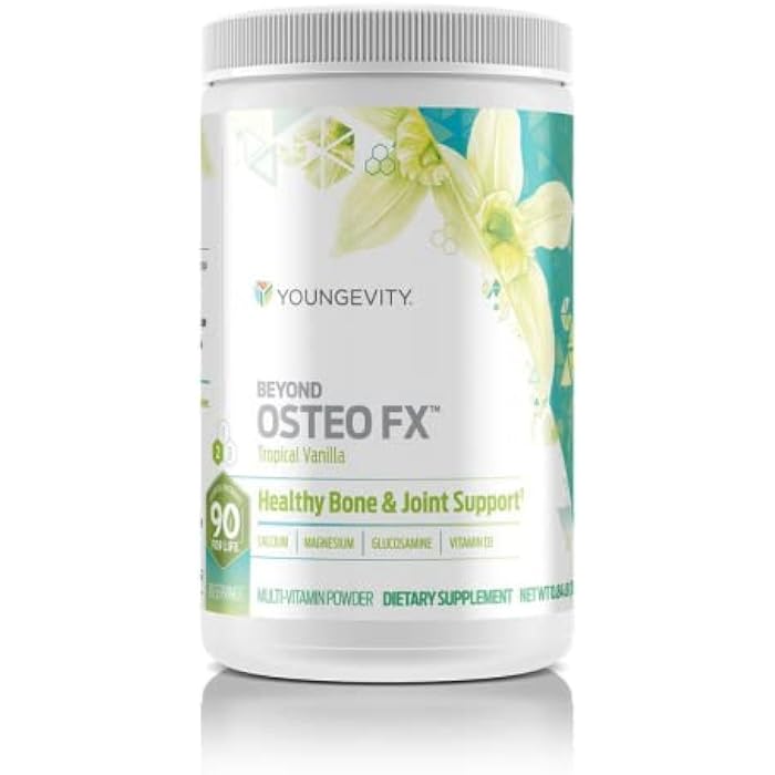 Youngevity Beyond Osteo-FX™ Powder – 1200 mg with Vitamin D3, Tri-Calcium Phosphate, Magnesium, and Zinc – Calcium Citrate Supplement for Women & Men – Non-GMO, Gluten-Free – Tropical Vanilla - Image 1