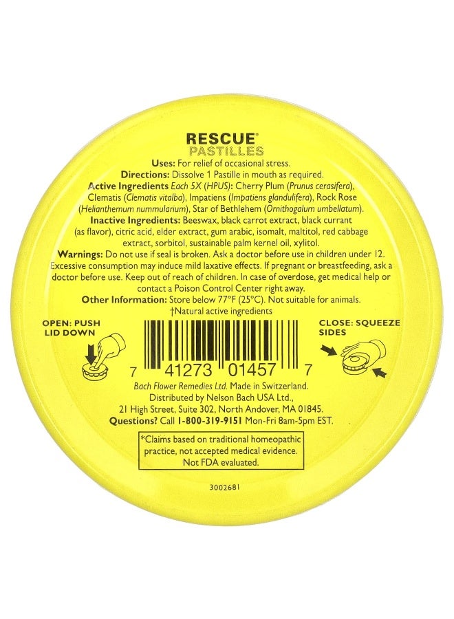 Bach, Rescue® Pastilles, Natural Stress Relief, Black Currant, 35 Pastilles, 1.7 oz (50 g) (Packaging may vary) - Image 2