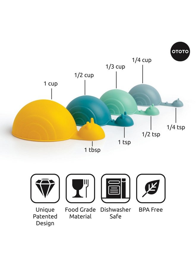 OTOTO Measuring Spoons Set - Teaspoons for Dry & Liquid Ingredients, BPA-free & Dishwasher Safe, Funny Gifts, Baking Accessories, Unique Kitchen Gadgets (Shelly) - Image 4