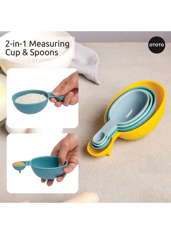 OTOTO Measuring Spoons Set - Teaspoons for Dry & Liquid Ingredients, BPA-free & Dishwasher Safe, Funny Gifts, Baking Accessories, Unique Kitchen Gadgets (Shelly) - Image 5