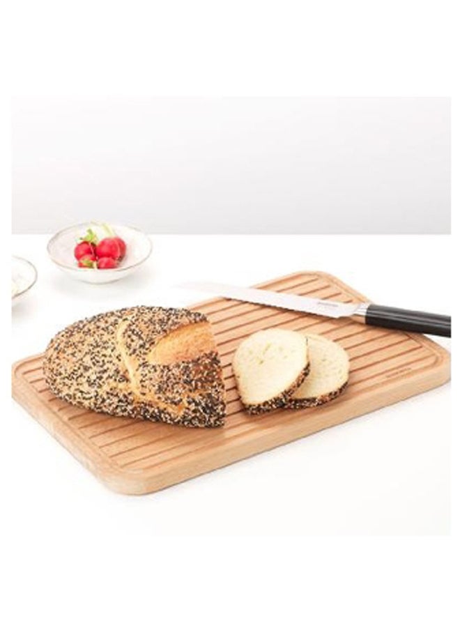 brabantia High Quality Ergonomic Design Serrated Steel Bread Knife Silver and Black 2.2 x 3.2 x 34.5 cm 250149  - Image 3