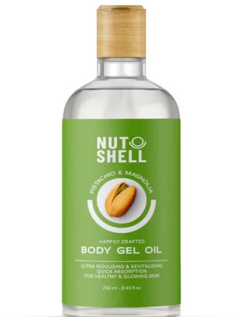 Nutshell Pistachio & Magnolia Body Gel Oil-250 Ml