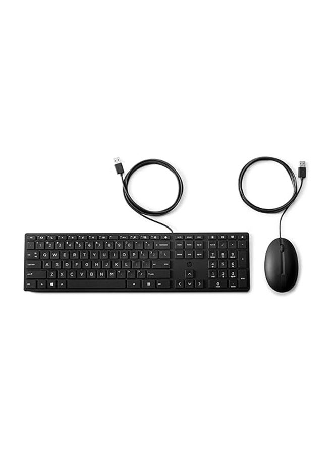 HP Desktop 320mk - Mouse and Keyboard Set - Italian Black - Image 1